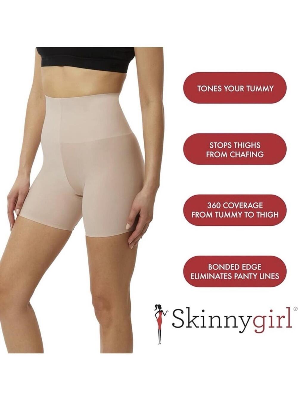 Skinny girl | Set of 2 High Waisted Tummy & Thigh Shapewear Shorts Size L - Picture 6 of 7